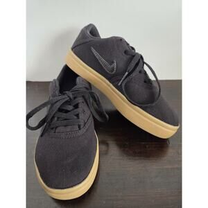 Nike SB Check Solar Skate Skateboard Sneakers Shoes Black Child Size 12.5 C